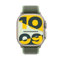 Apple Watch Ultra 3 GPS + Cellular 49mm Titan natur Trail Loop grün/neon S/M